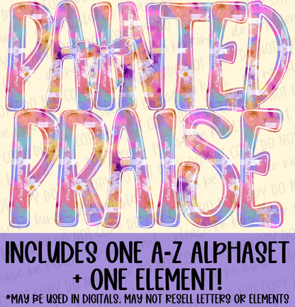 Painted Praise Mini Alphaset