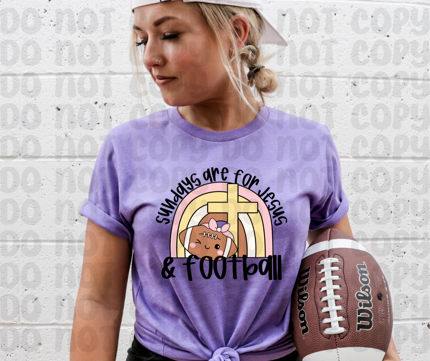Sundays Are For Jesus & Football PNG File - Digital Design