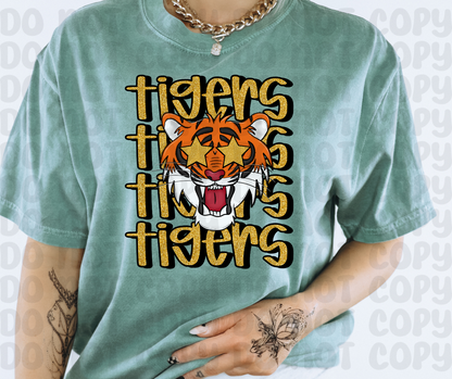 Tigers - Mascot PNG File - Digital Design