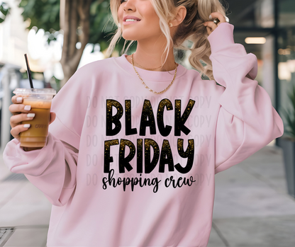 Black Friday Shopping Crew PNG File - Digital Design