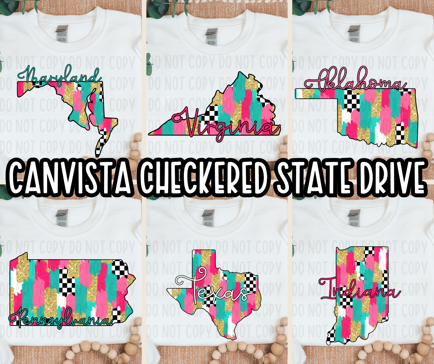50 Checkered States Bundle - Must Have Access to Google Drive