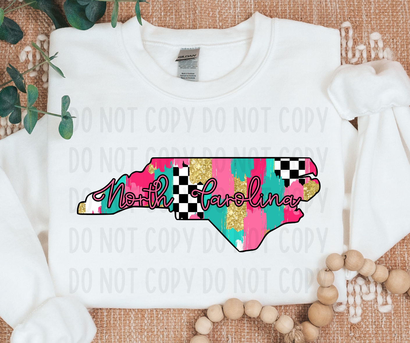 Checkered North Carolina PNG File - Digital Design