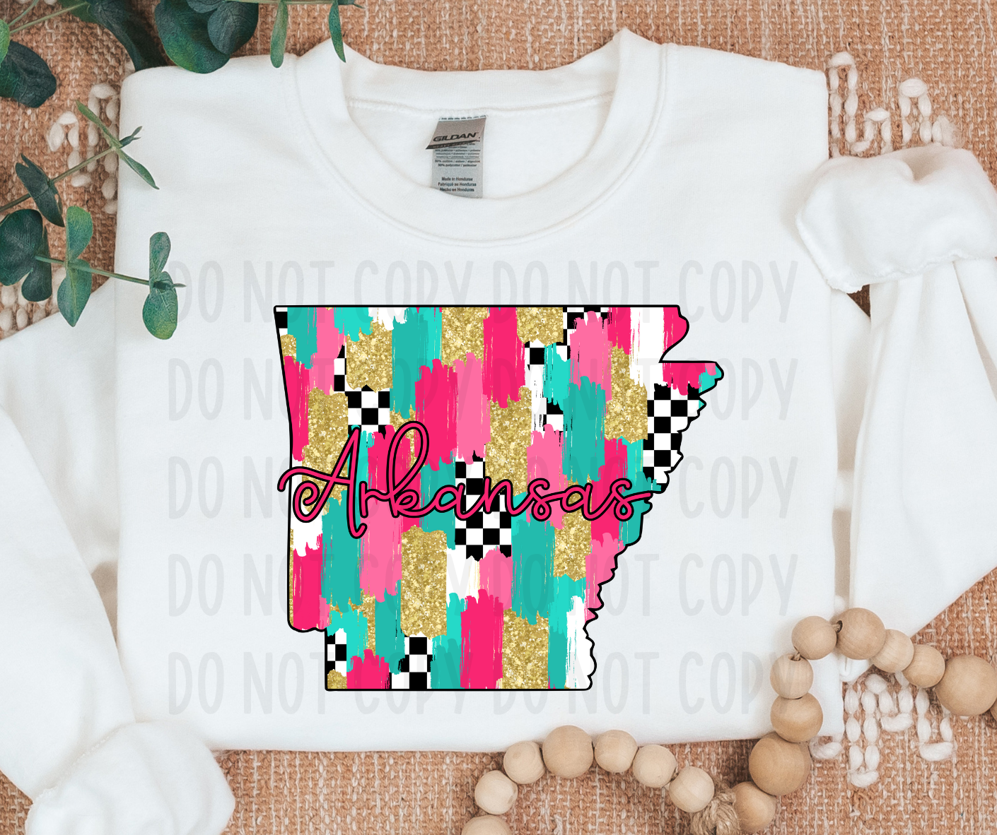 Checkered Arkansas PNG File - Digital Design