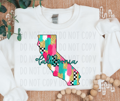 Checkered California PNG File - Digital Design