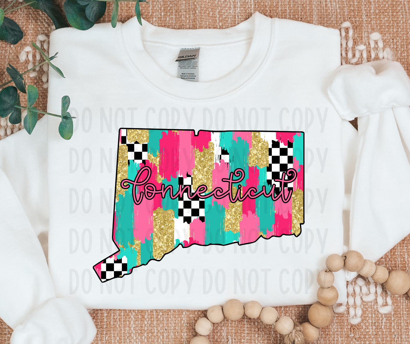 Checkered Connecticut PNG File - Digital Design