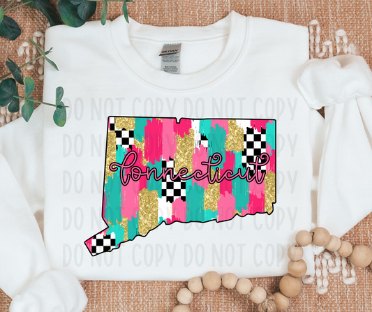 Checkered Connecticut PNG File - Digital Design