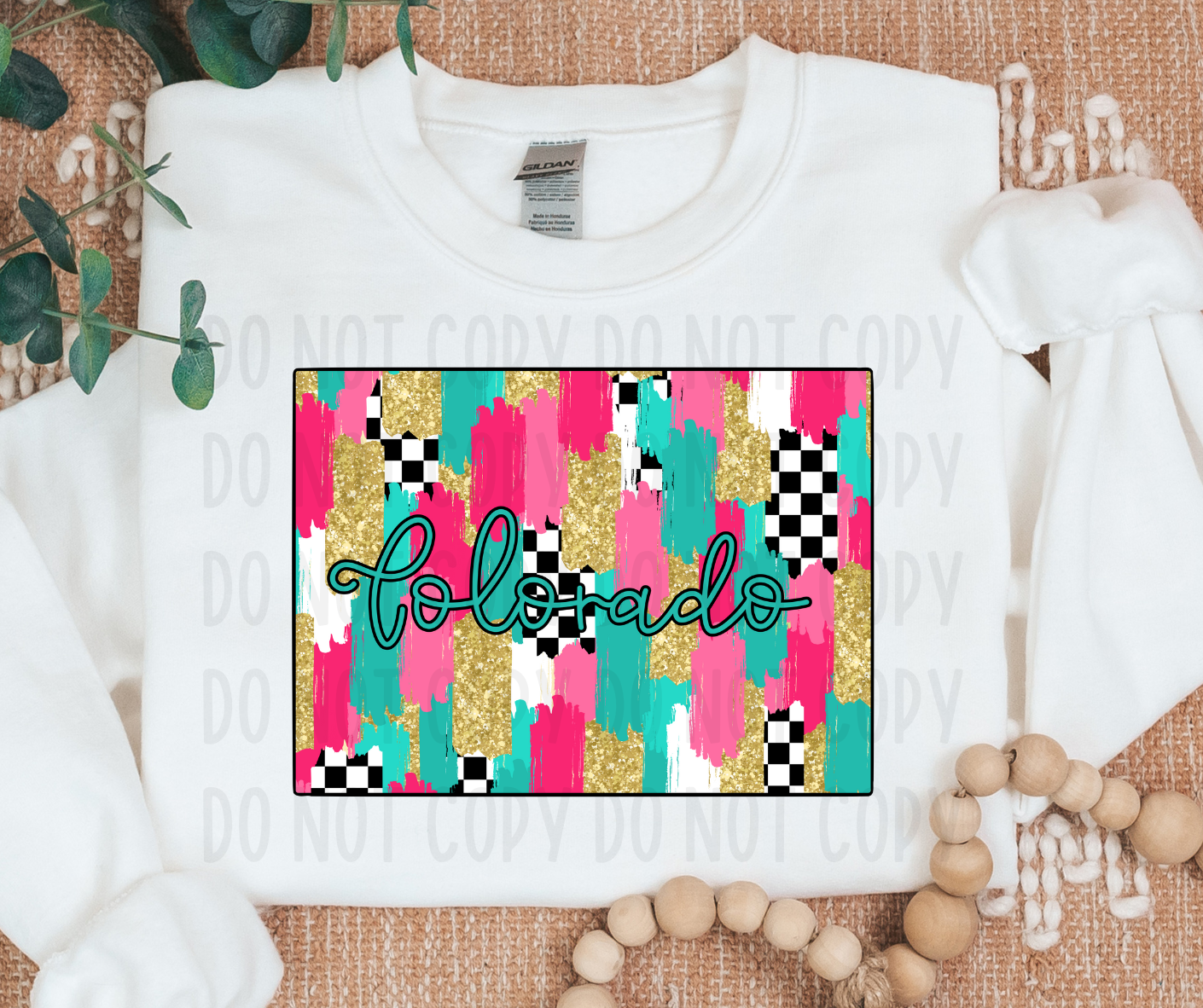 Checkered Colorado PNG File - Digital Design