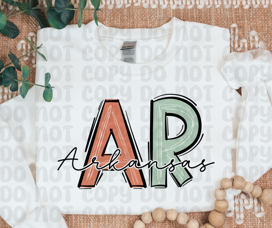 AR- Arkansas PNG File-Digital Design