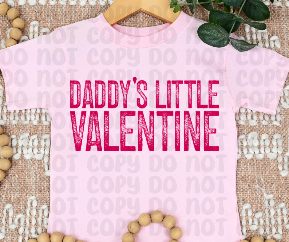 Daddy's Little Valentine PNG File - Digital Design