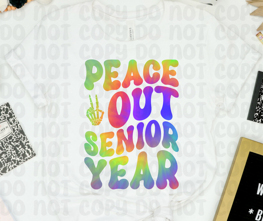 Peace Out Senior Year PNG File - Digital Design