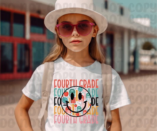 Fourth Grade Smiley PNG File - Digital Design