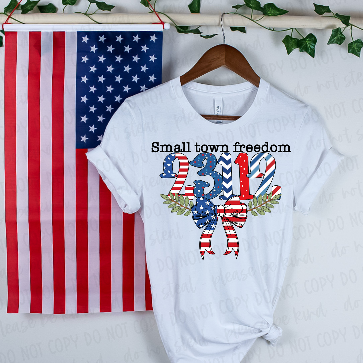 Custom Small Town Freedom Digital Design