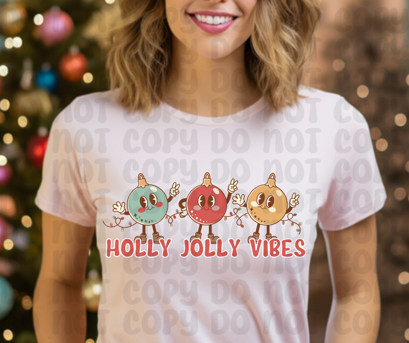 Holly Jolly Vibes PNG File - Digital Design