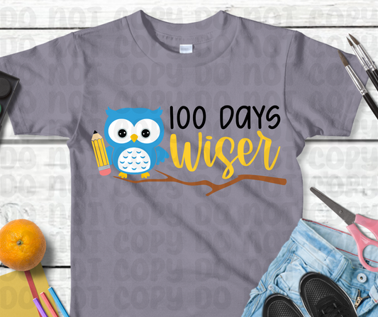 100 Days Wiser PNG File - Digital Design