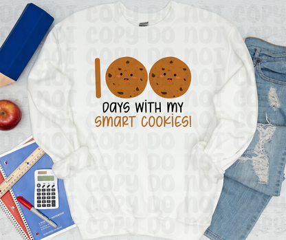 100 Days With My Smart Cookies PNG File - Digital Design