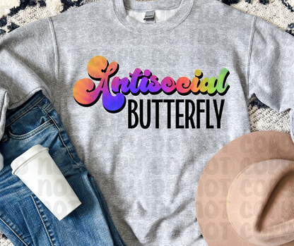 Antisocial Butterfly PNG File-Digital Design