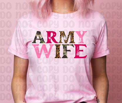 Army Wife PNG File-Digital Design