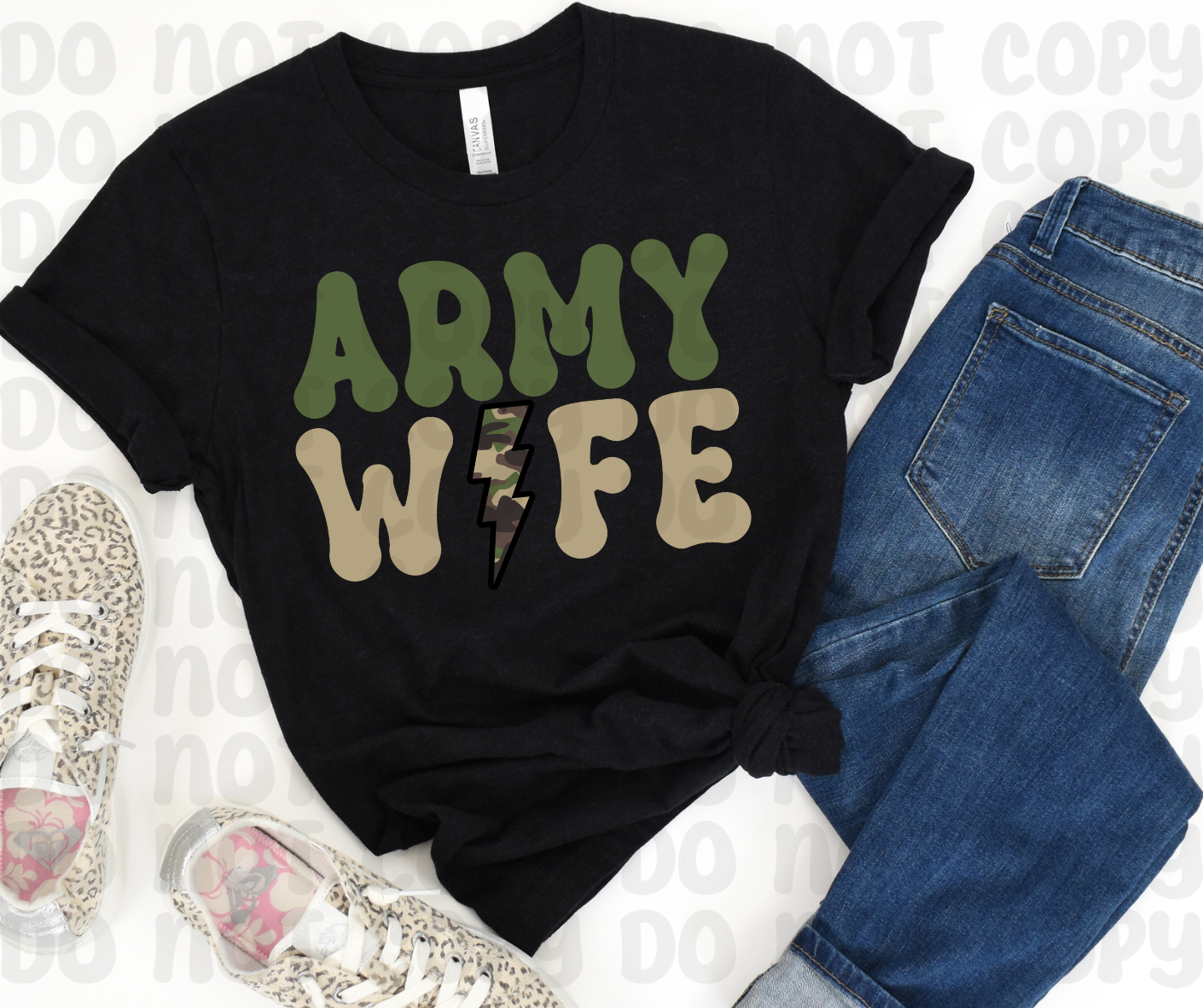 Army Wife PNG File-Digital Design