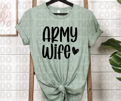 Army Wife PNG File-Digital Design