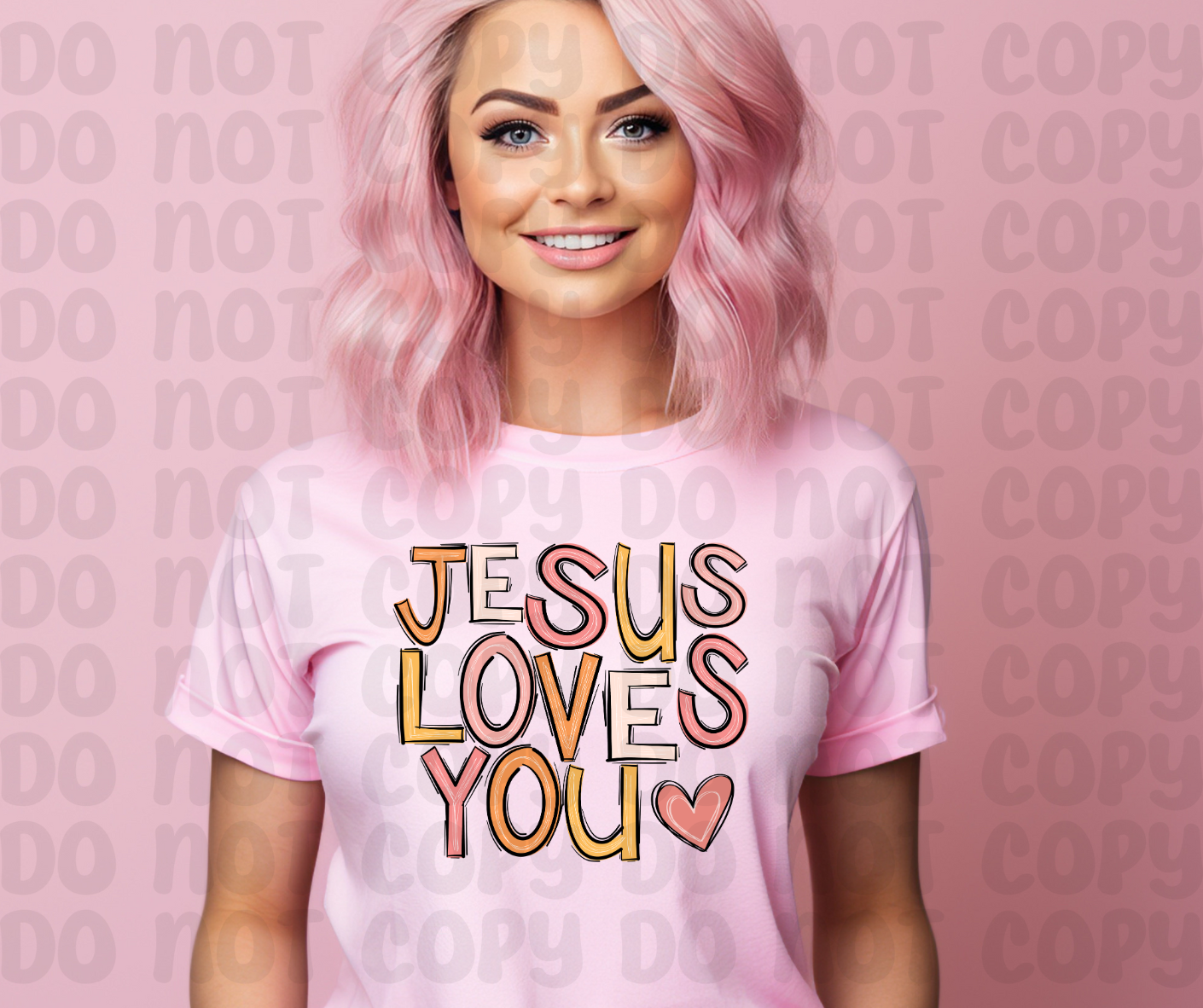 Jesus Loves You PNG File - Digital Design