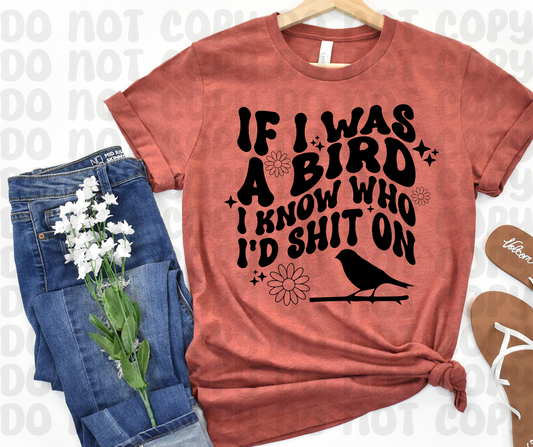 If I Was A Bird, I Know Who I'd Shit On PNG File - Digital Design