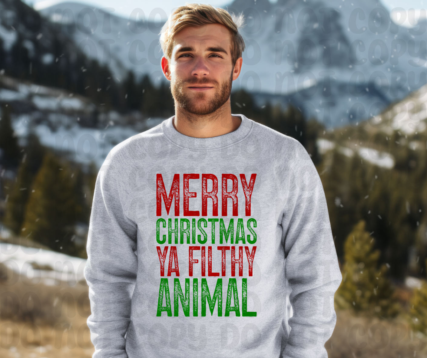 Merry Christmas Ya Filthy Animal PNG File - Digital Design