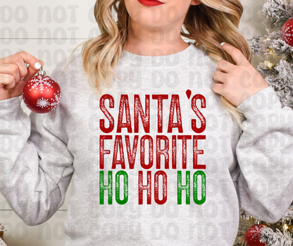 Santa's Favorite Ho Ho Ho PNG File - Digital Design