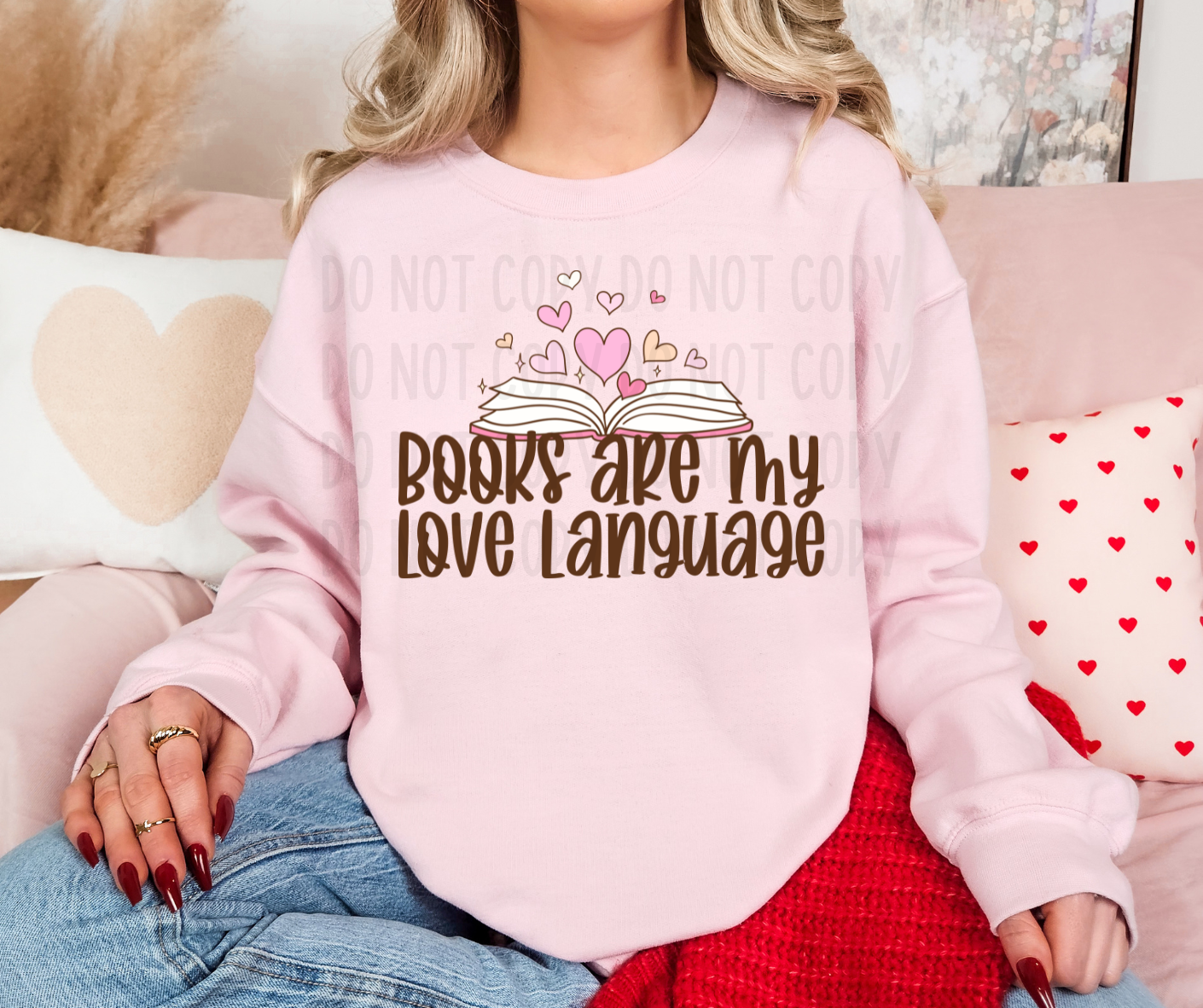 Books Are My Love Language PNG File - Digital Design