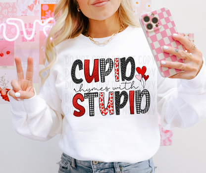 Cupid Rhymes With Stupid PNG File - Digital Design