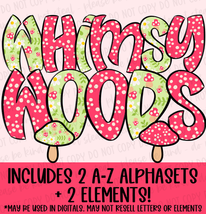 Whimsy Woods Mini Alphaset