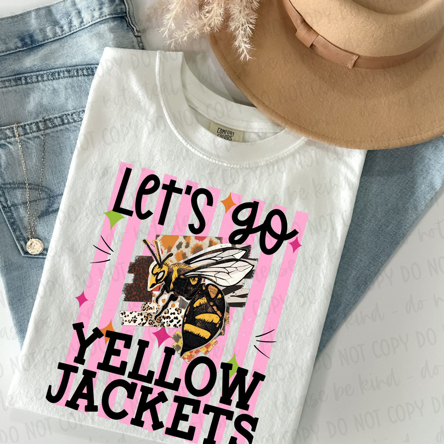 Let's Go Yellow Jackets Digital Design