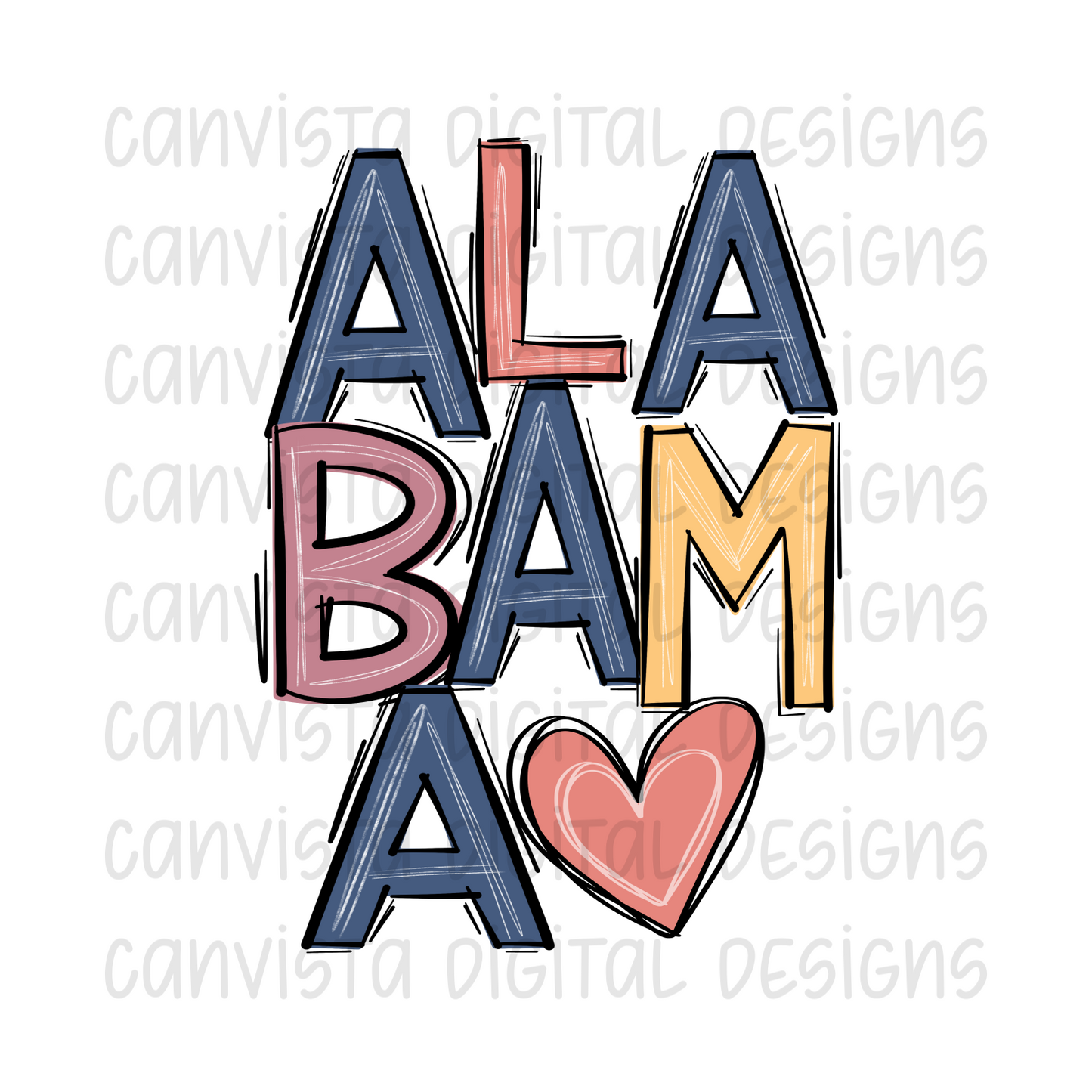 Alabama PNG File-Digital Design