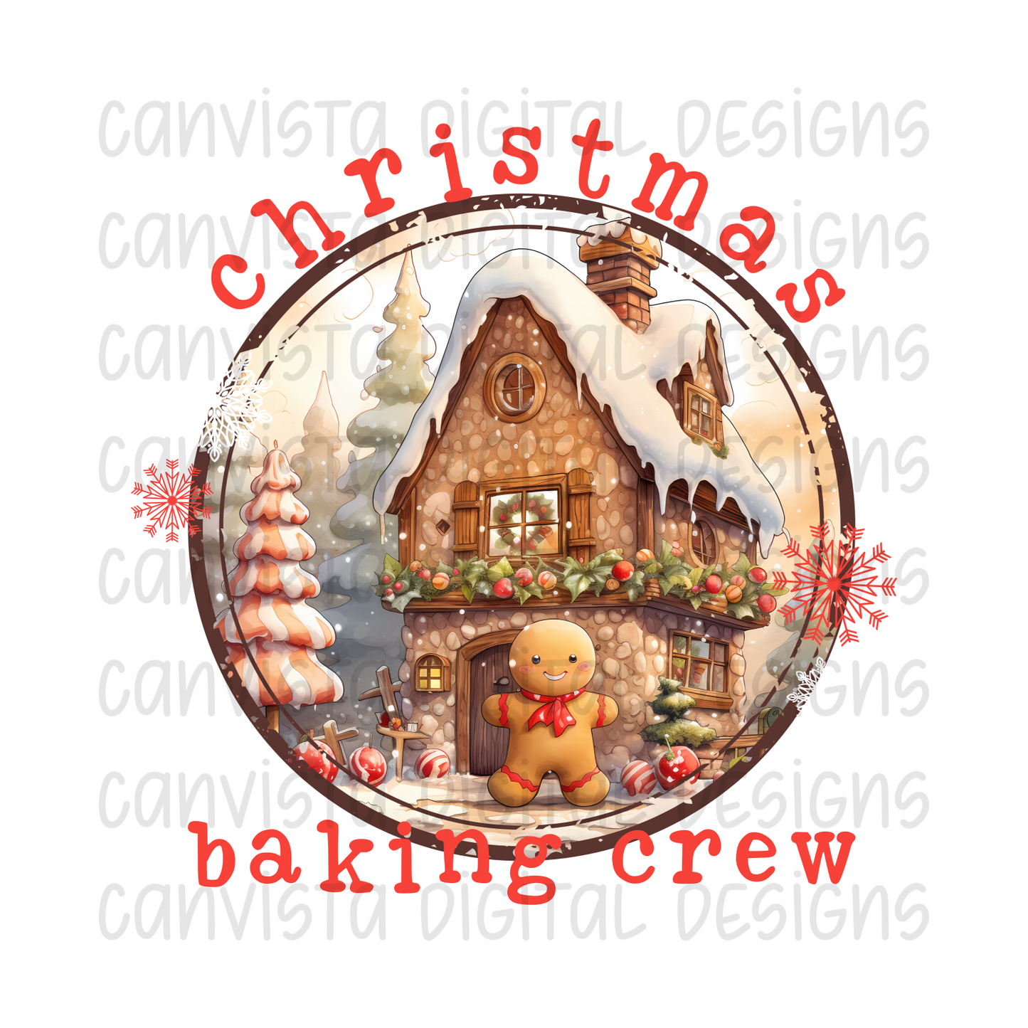 Christmas Baking Crew PNG File - Digital Design