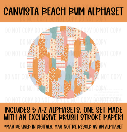 Beach Bum Alphaset - Must Have Access to Google Drive