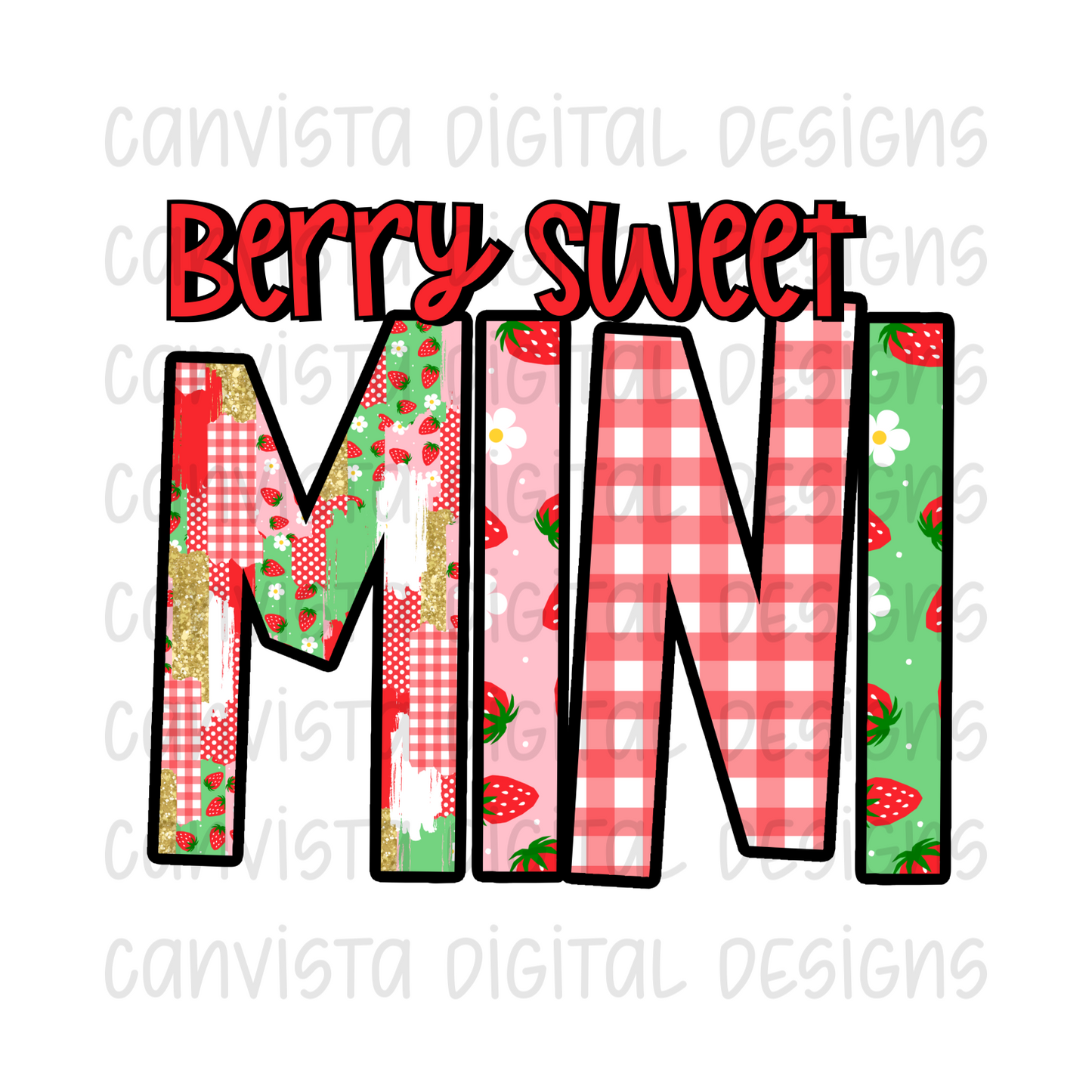 Berry Sweet Mini PNG File - Digital Design