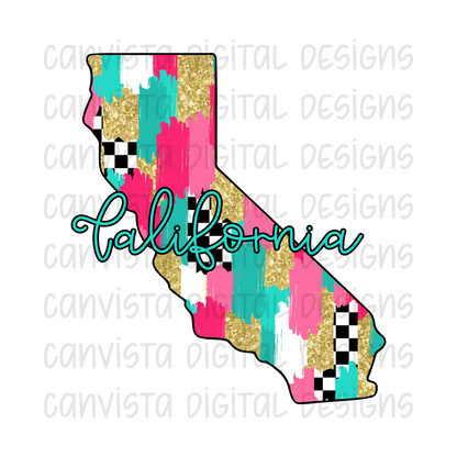 Checkered California PNG File - Digital Design