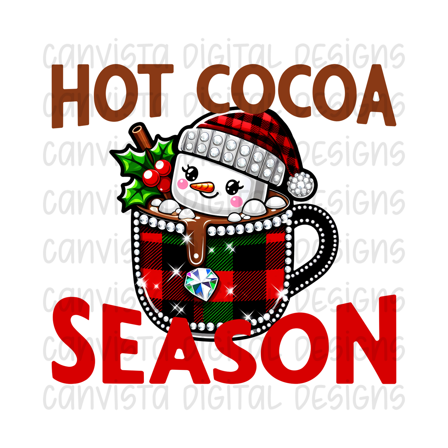 Hot Cocoa Season PNG File - Digital Design