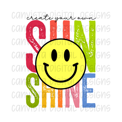 Create Your Own Sunshine PNG File - Digital Design