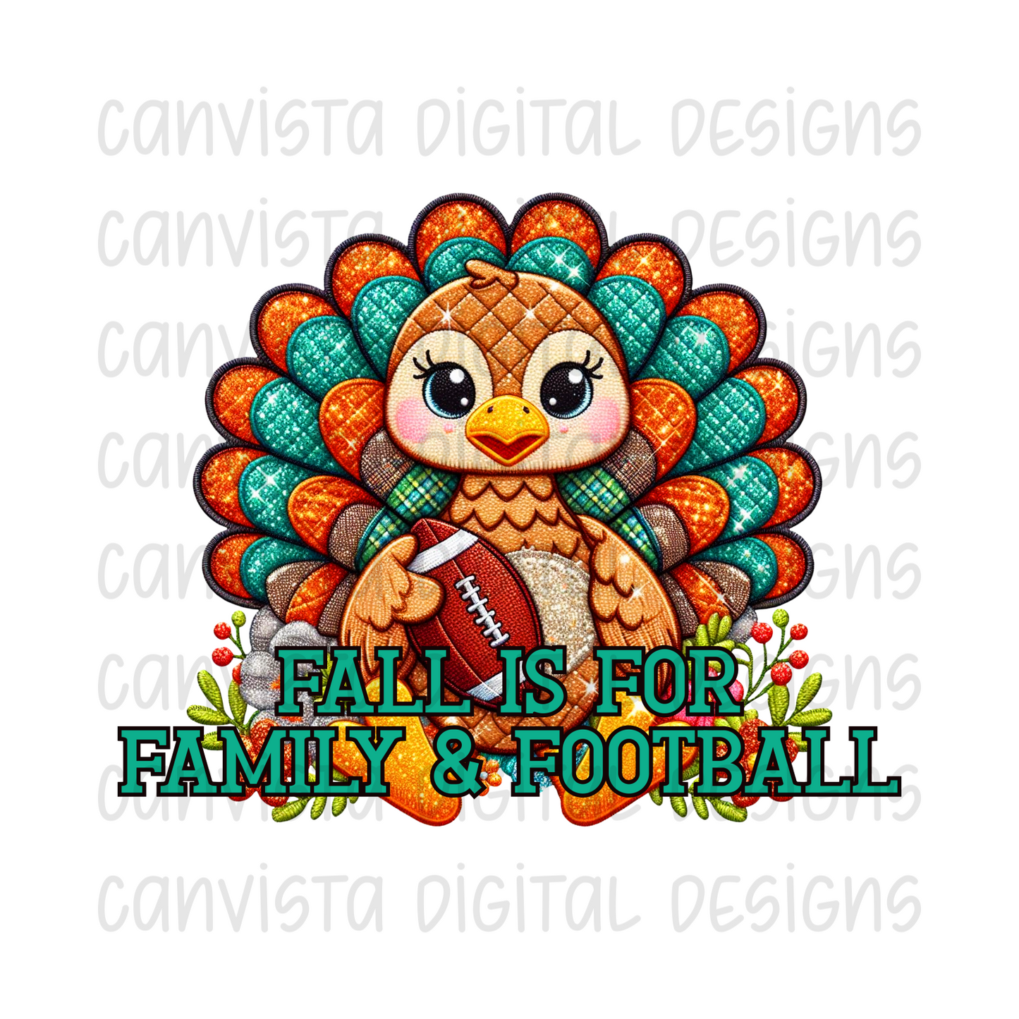 Fall is for Family & Football PNG File - Digital Design