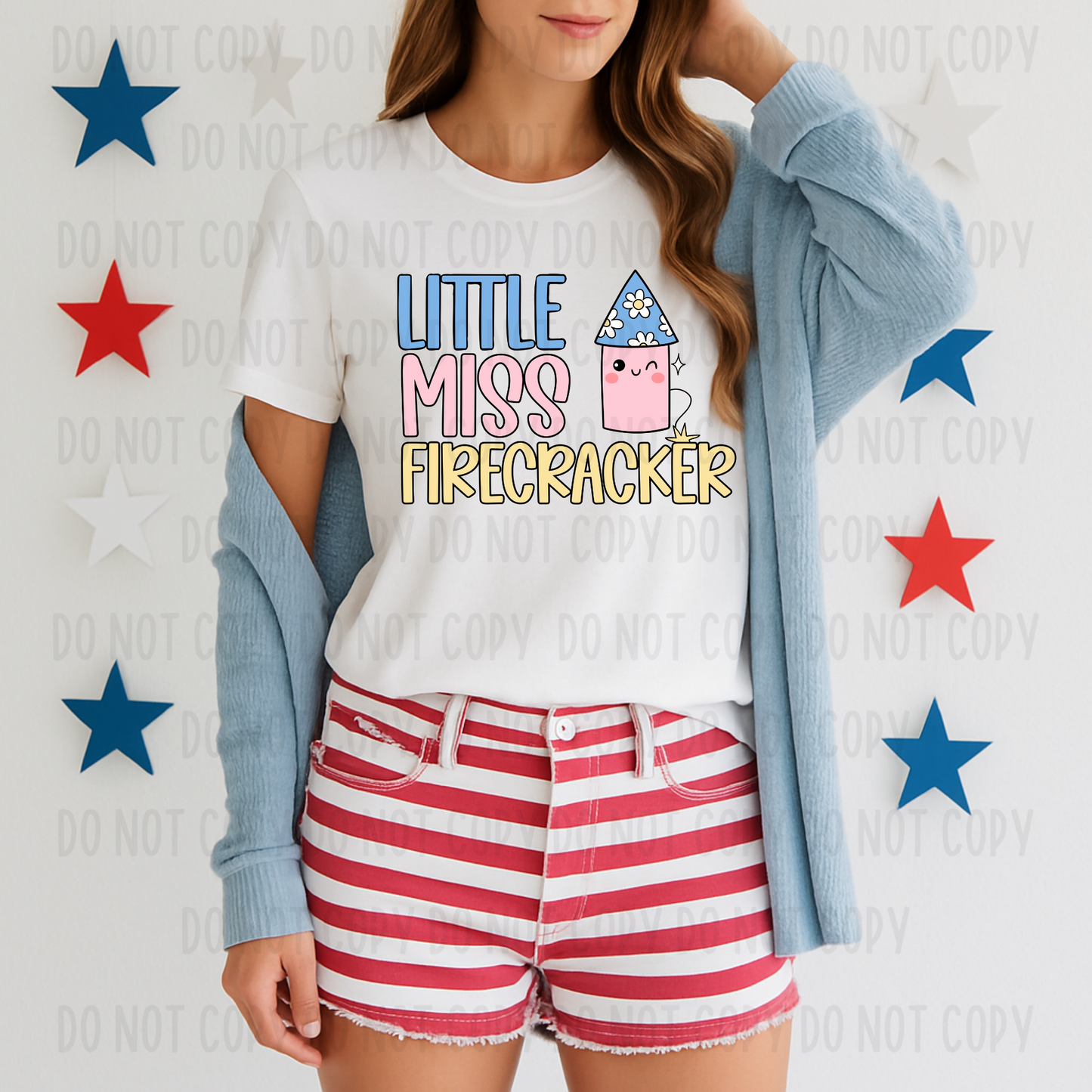 Little Miss Firecracker Digital Design