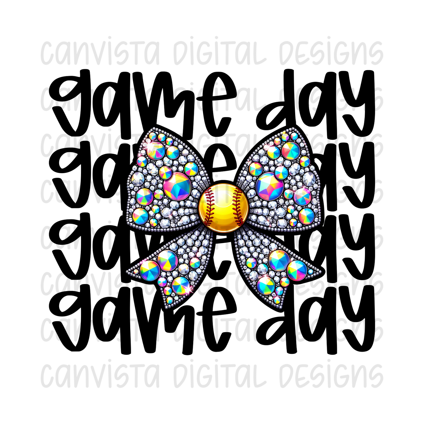 Game Day. Softball PNG File - Digital Design