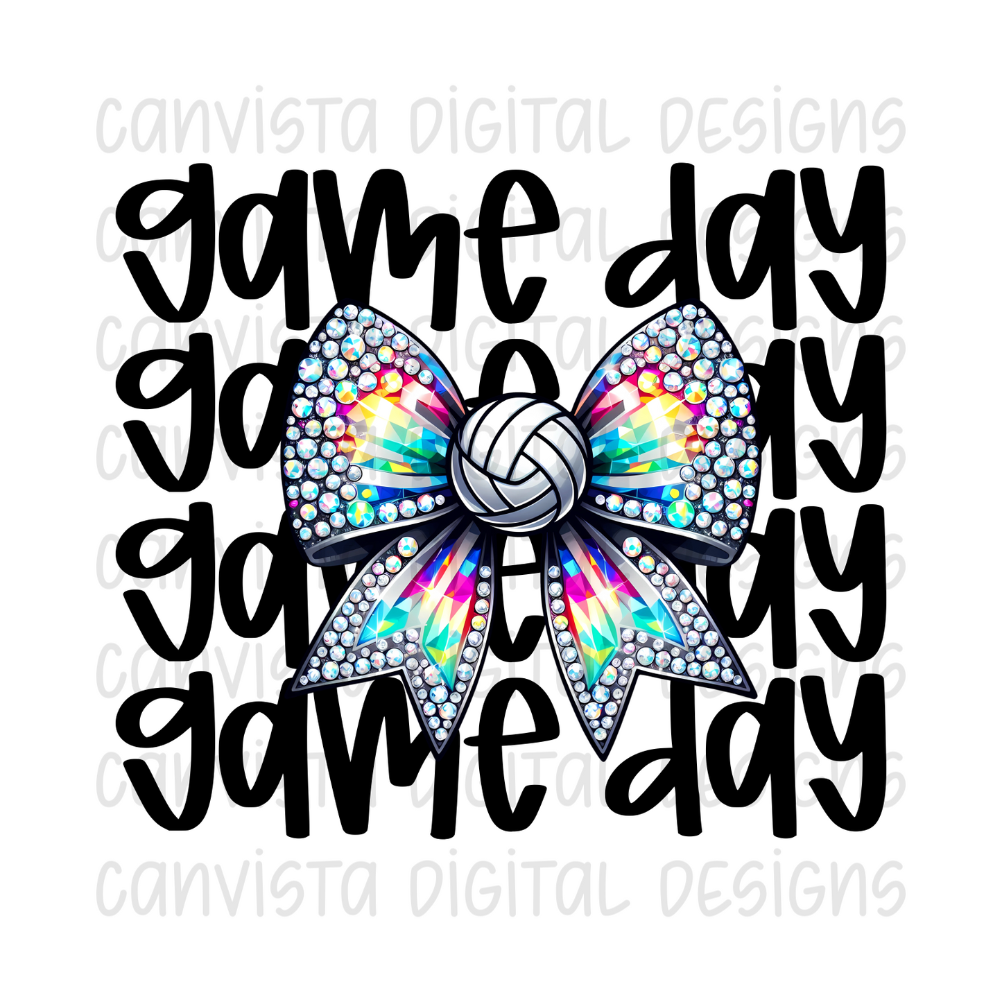 Game Day. Volleyball PNG File - Digital Design