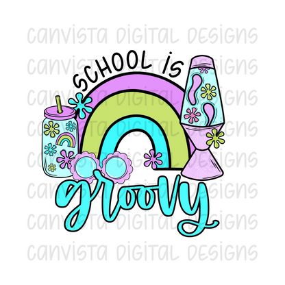 School is Groovy PNG File - Digital Design