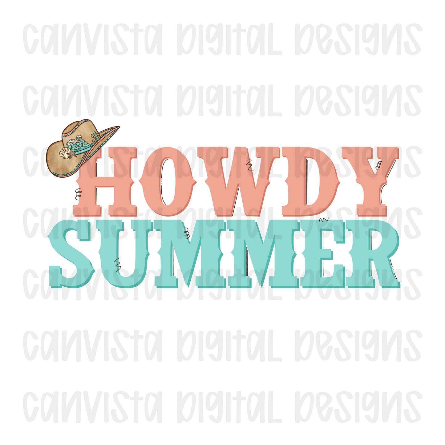 Howdy Summer Digital Design