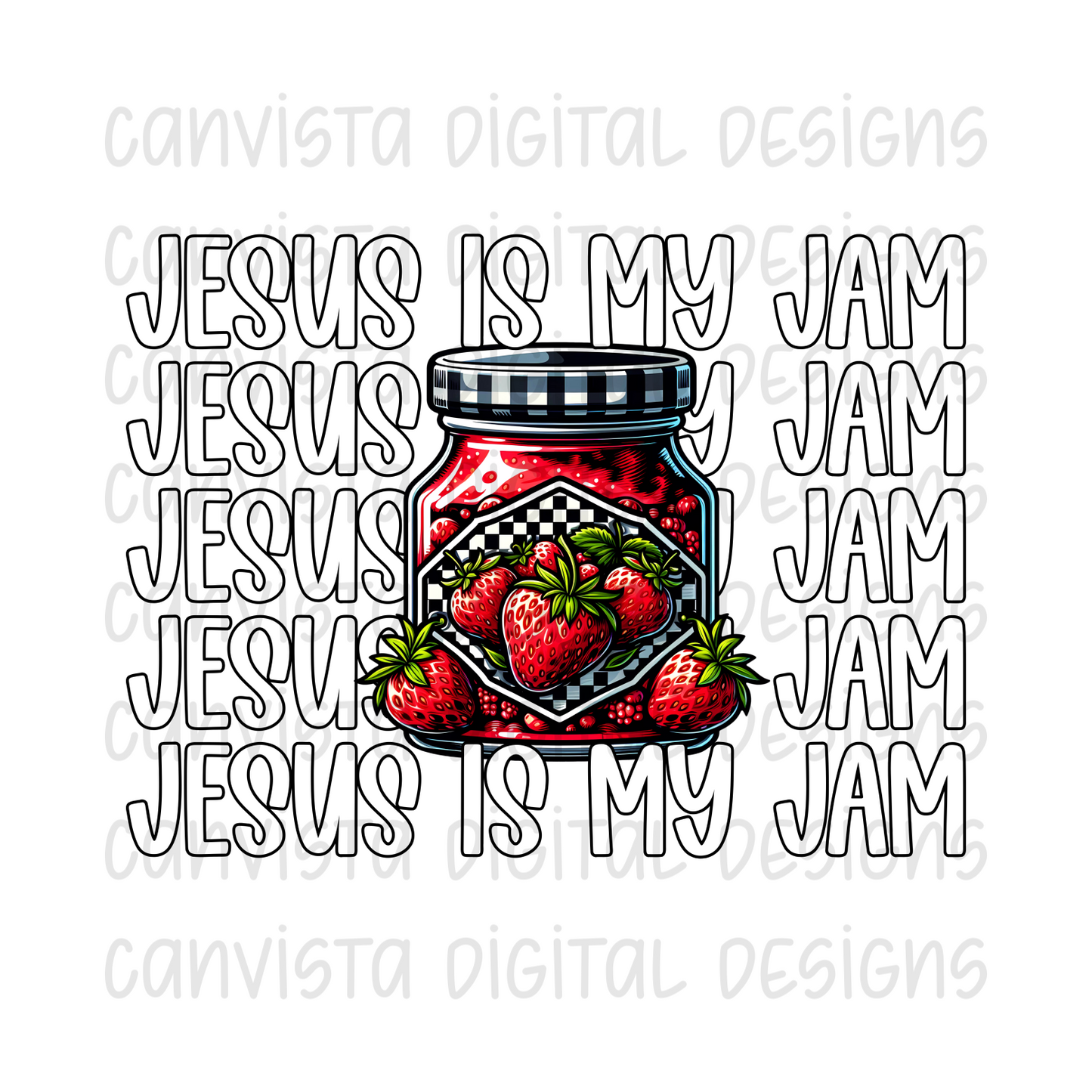 Jesus Is My Jam PNG File - Digital Design