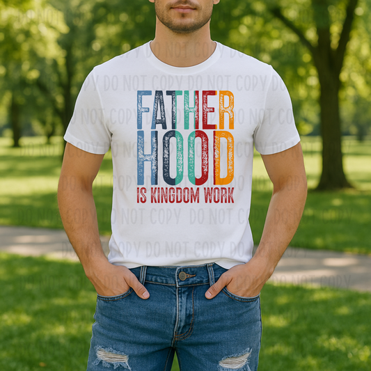 Fatherhood is Kingdom Work Digital Design