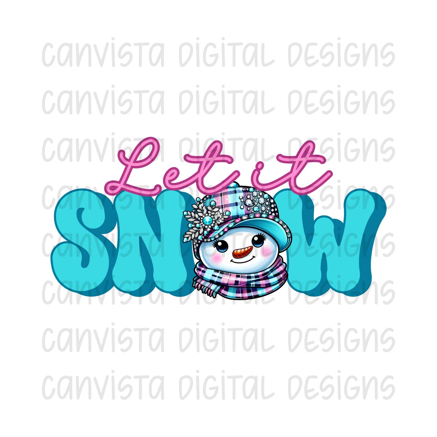 Let It Snow PNG File - Digital Design