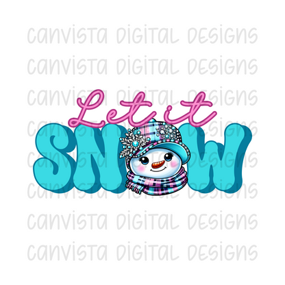 Let It Snow PNG File - Digital Design