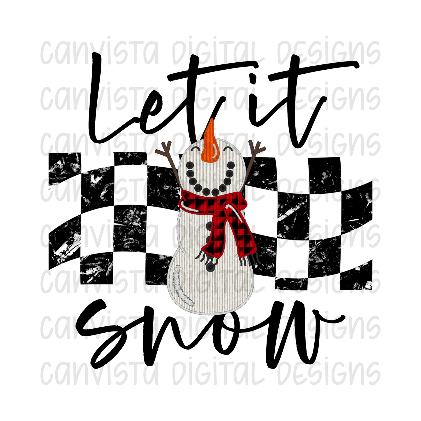 Let It Snow PNG File - Digital Design