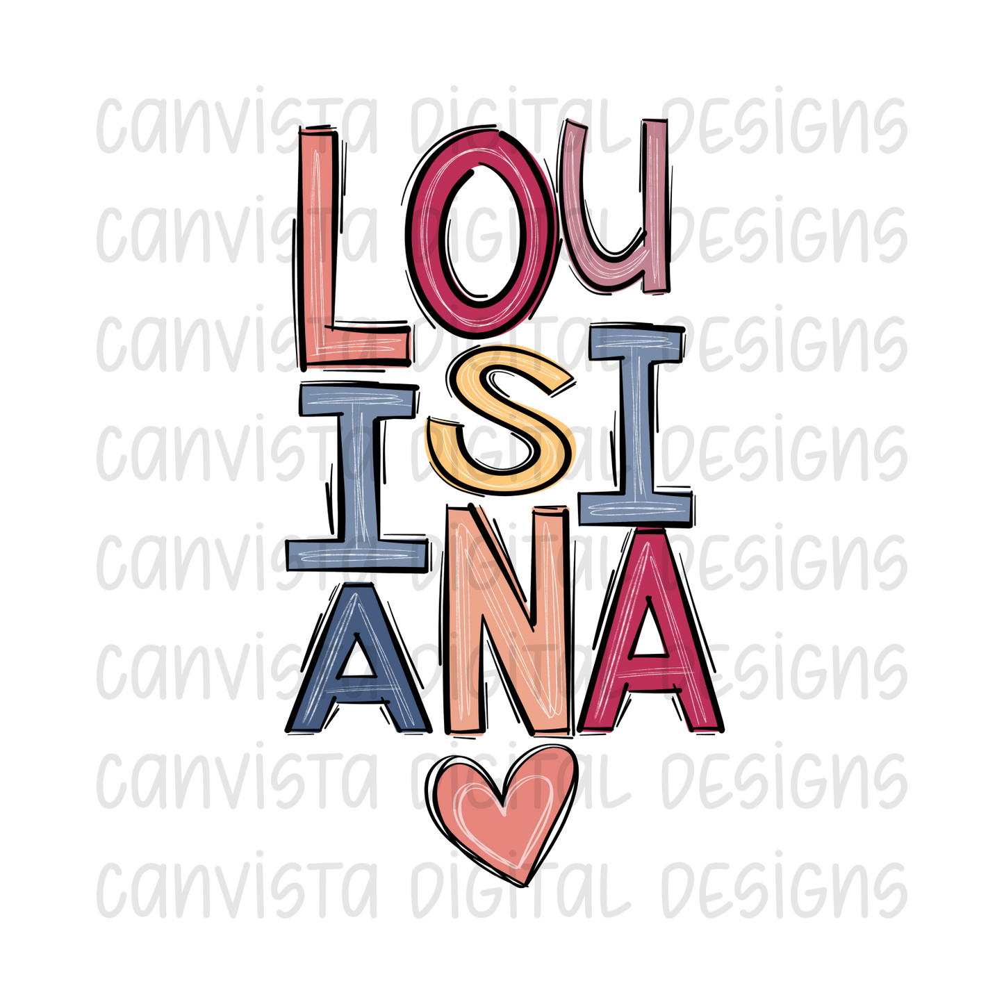 Louisiana PNG File-Digital Design